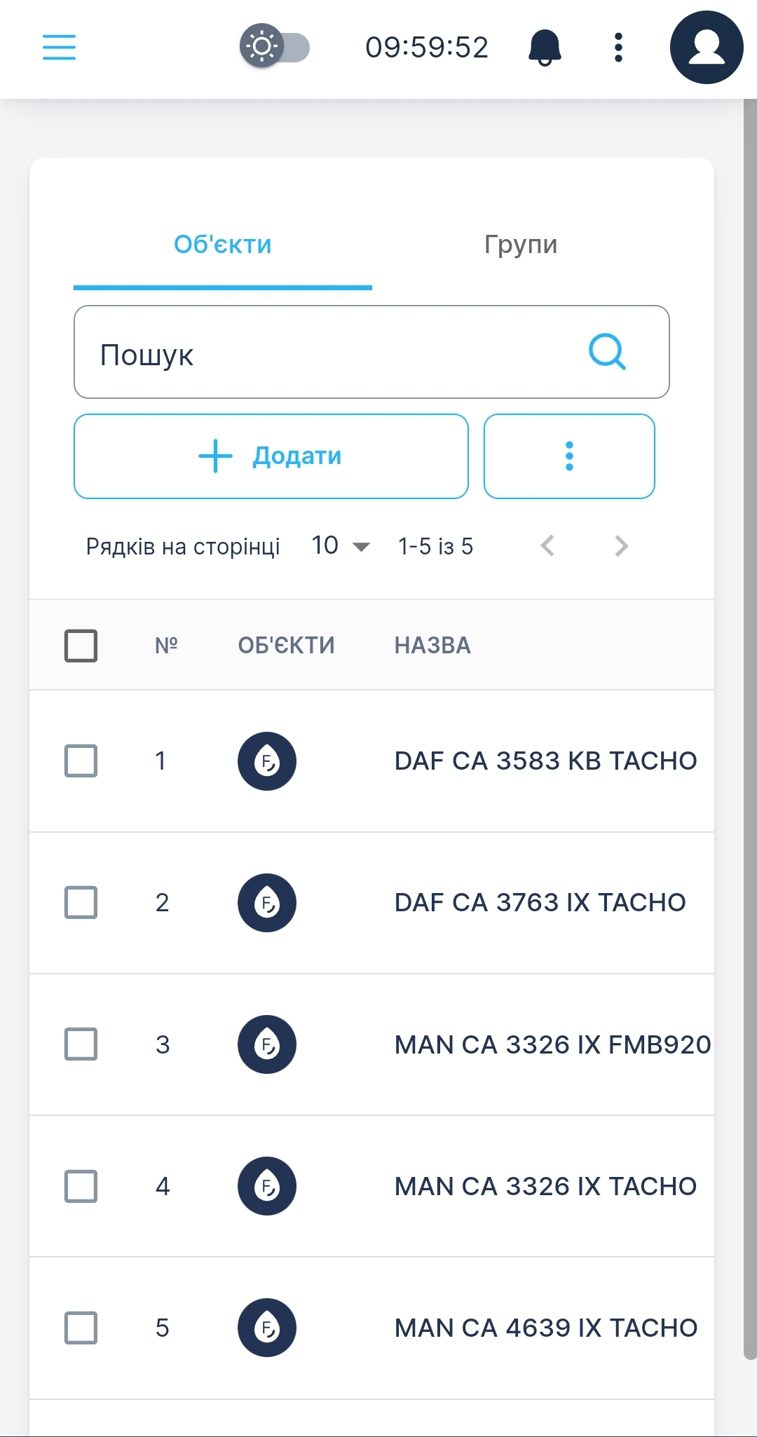 Мобільний застосунок M2M App